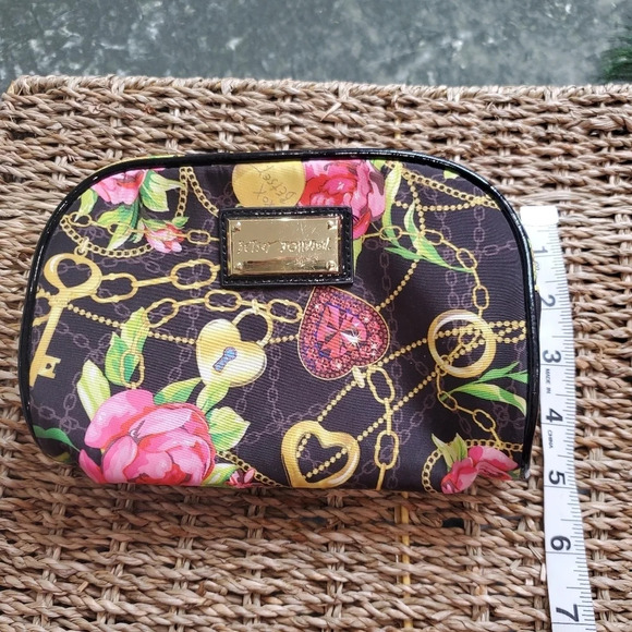 Betsey Johnson Floral Cosmetic Bag - Picture 8 of 8